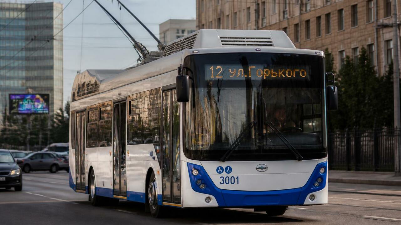 В Челябинске продлили троллейбусный маршрут №17...